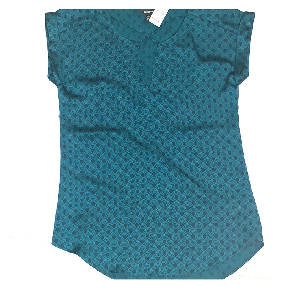 NWT Express Cross Front Satin Top